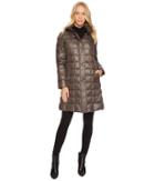 Lauren Ralph Lauren Button Front Packable W/ Hood (concrete) Women's Coat