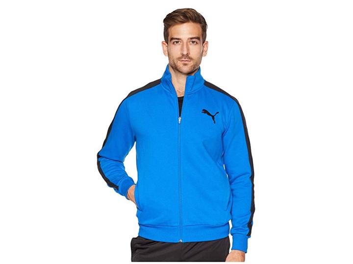 Puma Cb P48 Core Track Jacket (lapis Blue/cotton Black) Men's Coat