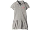 Nike Kids Futura Polo Dress (little Kids) (dark Grey Heather) Girl's Clothing