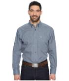 Ariat Argo Print Shirt (ombre Blue) Men's Long Sleeve Button Up