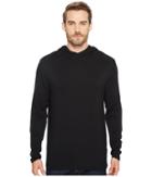 Threads 4 Thought Feather Fleece Pullover Hoodie (black) Men's Sweatshirt