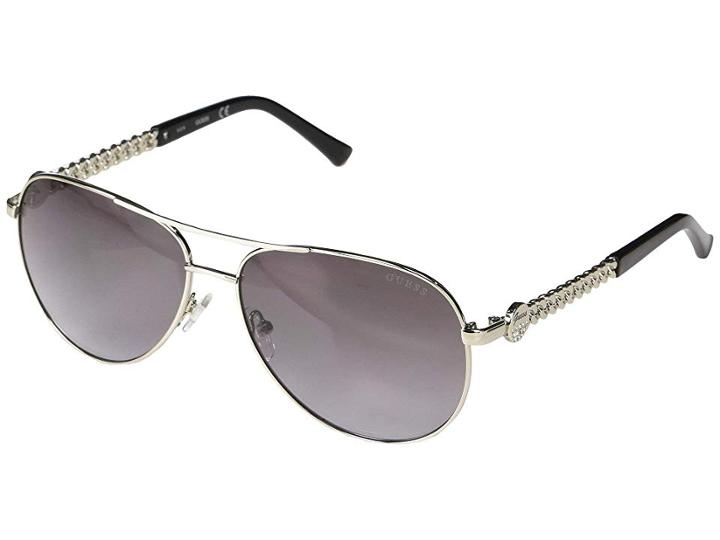 Guess Gf6088 (shiny Black/gradient Smoke) Fashion Sunglasses