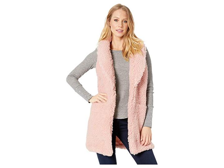 Betsey Johnson Sherpa Vest (blush) Women's Vest