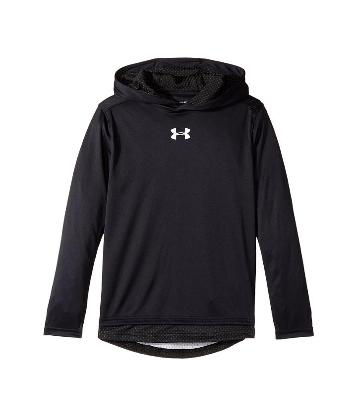 Under Armour Kids Ua Baseline Shooting Shirt (big Kids) (black/black/white) Boy's Clothing