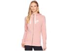 Nike Gym Vintage Full Zip Hoodie (rust Pink/sail) Women's Sweatshirt