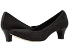 Walking Cradles Izzy (black Textured Stretch Fabric) Women's 1-2 Inch Heel Shoes