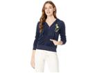 Juicy Couture Pretty Thing Microterry Robertson Jacket (regal) Women's Clothing