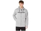 Burton Oak Full Zip Hoodie (monument Heather) Men's Sweatshirt