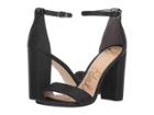 Sam Edelman Yaro Ankle Strap Sandal Heel (black Glam Mesh) Women's Dress Sandals