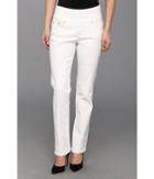 Jag Jeans Petite Petite Peri Pull-on Straight Jean In White (white) Women's Jeans