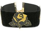 Vanessa Mooney The Dusty Rose Choker Necklace (black) Necklace