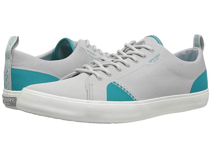 Sperry Flex Deck Ltt Canvas (grey) Men's Lace Up Casual Shoes