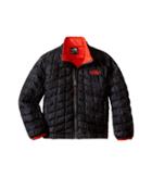 The North Face Kids Thermoball Full Zip Jacket (little Kids/big Kids) (tnf Black Abstract Palm Print (prior Season)) Boy's Coat