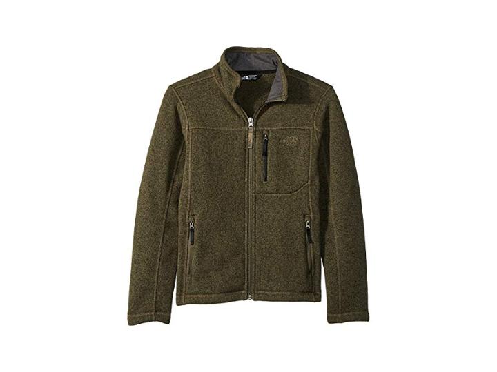 The North Face Kids Gordon Lyons Full Zip (little Kids/big Kids) (new Taupe Green Heather) Boy's Fleece
