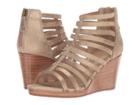 Johnston & Murphy Geneva (gold Metallic Suede) Women's Clog/mule Shoes