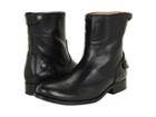 Frye Melissa Button Zip Short (black Soft Vintage Leather) Women's Zip Boots