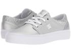 Dc Kids Trase Se (little Kid/big Kid) (black/silver) Girl's Shoes