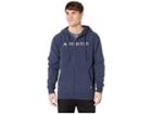 Burton Horizontal Mountain Full Zip Hoodie (mood Indigo) Men's Sweatshirt