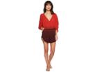 Green Dragon Take A Dip Eliza Kimono Sleeve Romper (paprika) Women's Jumpsuit & Rompers One Piece