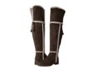 Frye Tamara Shearling Over The Knee (smoke Water Resistant Suede/shearling) Women's Pull-on Boots