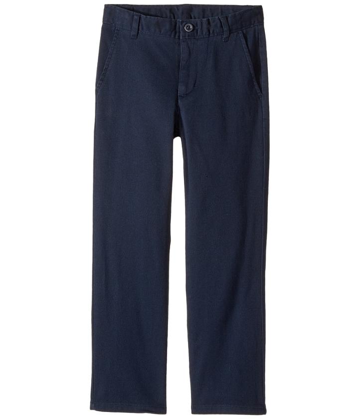 Nautica Kids Regular Flat Front Twill Stretch Pants (little Kids/big Kids) (navy) Boy's Casual Pants