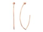 Michael Kors Large Brilliance Hoop Earrings (rose Gold) Earring