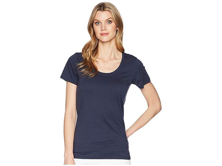 Pendleton Short Sleeve Pima Tee (parisian Nights) Women's Clothing