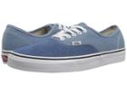Vans Authentictm ((denim Two-tone) Blue/true White) Skate Shoes
