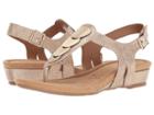 Comfortiva Summit (gold Shell Suede) Women's Sandals