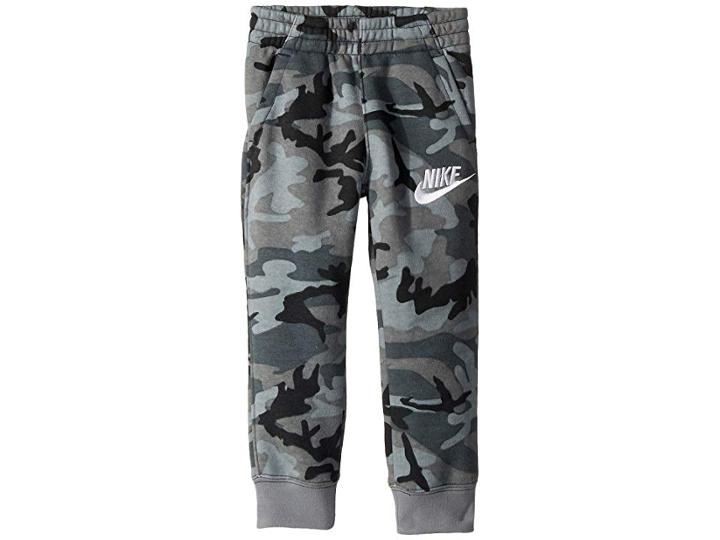 Nike Kids Club Fleece All Over Print Pants (toddler) (black) Boy's Casual Pants