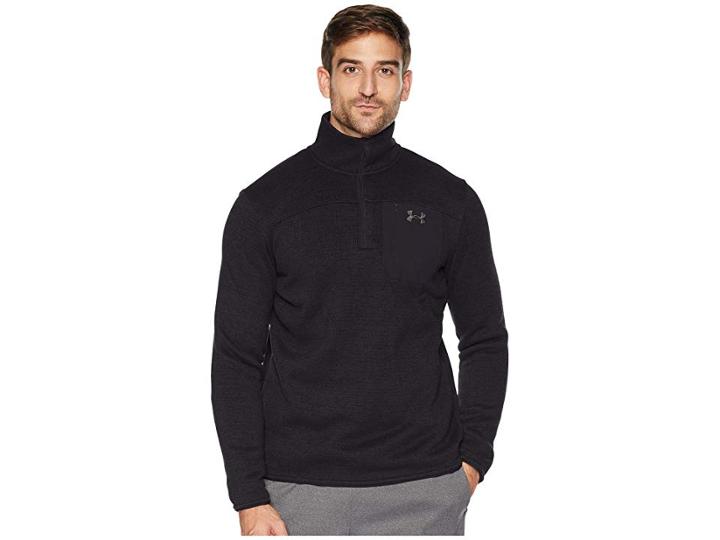 Under Armour Ua Specialist Henley 2.0 (black/black/charcoal) Men's Clothing