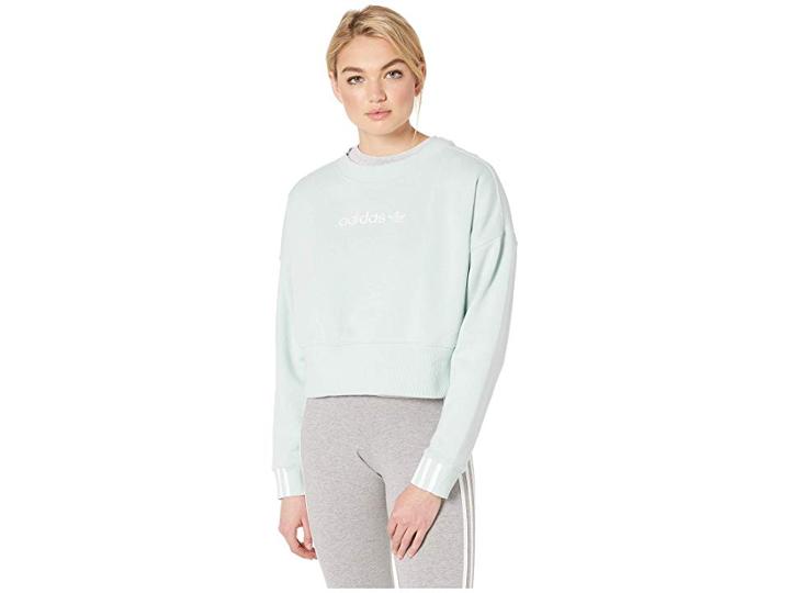 Adidas Originals Coeeze Crop Sweat (vapour Green) Women's Sweatshirt