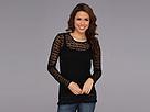 Karen Kane - Long Sleeve Lace Top (black)