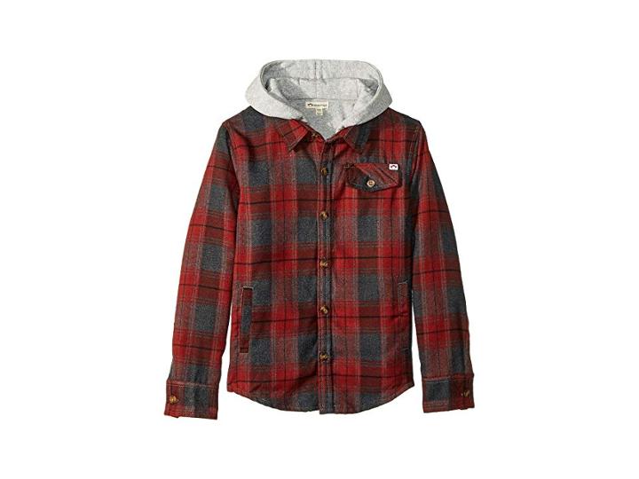 Appaman Kids Glen Flannel Hooded Jacket (toddler/little Kids/big Kids) (sidewalk Plaid) Boy's Coat