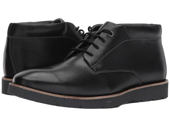 Clarks Folcroft Mid (black Leather) Men's Shoes