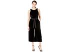 Gabby Skye Stretch Flat Velvet Jumpsuit (black) Women's Jumpsuit & Rompers One Piece