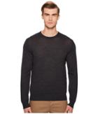 Vince Striped Crew Neck Sweater (new Coastal/heather Charcoal) Men's Sweater