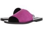 Sol Sana Teresa Slide (berry Suede With Stud) Women's Shoes