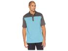 Callaway Extra-soft Heather Color Block Polo (delphinium Blue Heather) Men's Short Sleeve Pullover