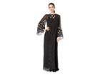 Juicy Couture Embroidered Lace Kaftan (pitch Black) Women's Dress
