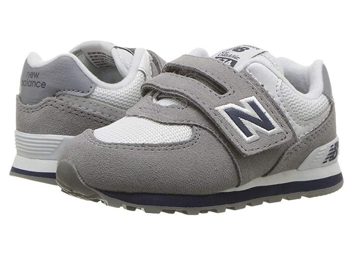 New Balance Kids Iv574v1 (infant/toddler) (grey/navy) Kids Shoes
