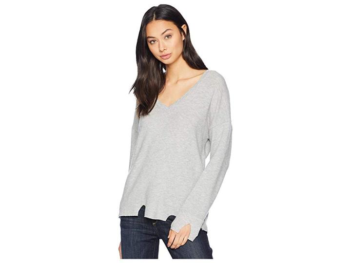 Lna Brushed Bitten Sweater (heather Grey) Women's Sweater
