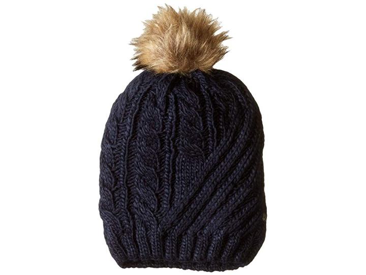 Lauren Ralph Lauren Engineered Cable Hat (navy) Cold Weather Hats