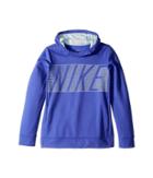 Nike Kids Therma Training Pullover Hoodie (little Kids/big Kids) (purple Comet/glacier Blue) Girl's Sweatshirt