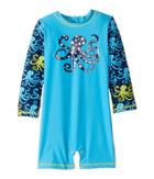 Hatley Kids Deep Sea Octopus Rashguard (infant) (blue) Boy's Swimwear