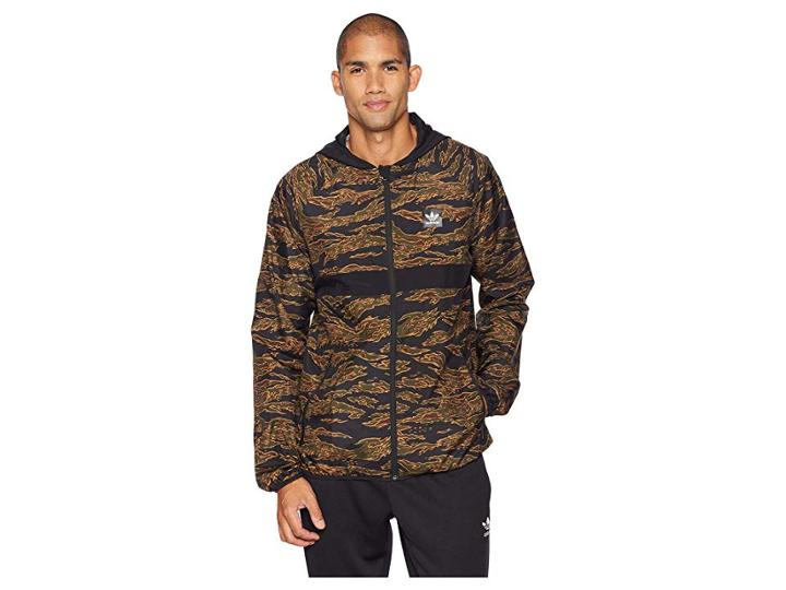 Adidas Skateboarding Camo Blackbird Packable (camo Print/collegiate Orange) Men's Coat