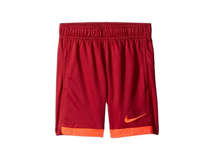 Nike Kids Trophy Shorts (little Kids) (red Crush) Boy's Shorts