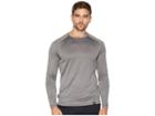 Under Armour Lighter Longer Long Sleeve Crew (charcoal Light Heather/black) Men's Clothing