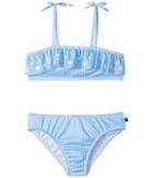Tommy Hilfiger Kids Printed Ithaca Two-piece Swimsuit (toddler) (azure Blue) Girl's Swimwear Sets
