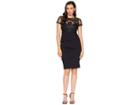 Adrianna Papell Petite Short Sequin Dress (black) Women's Dress